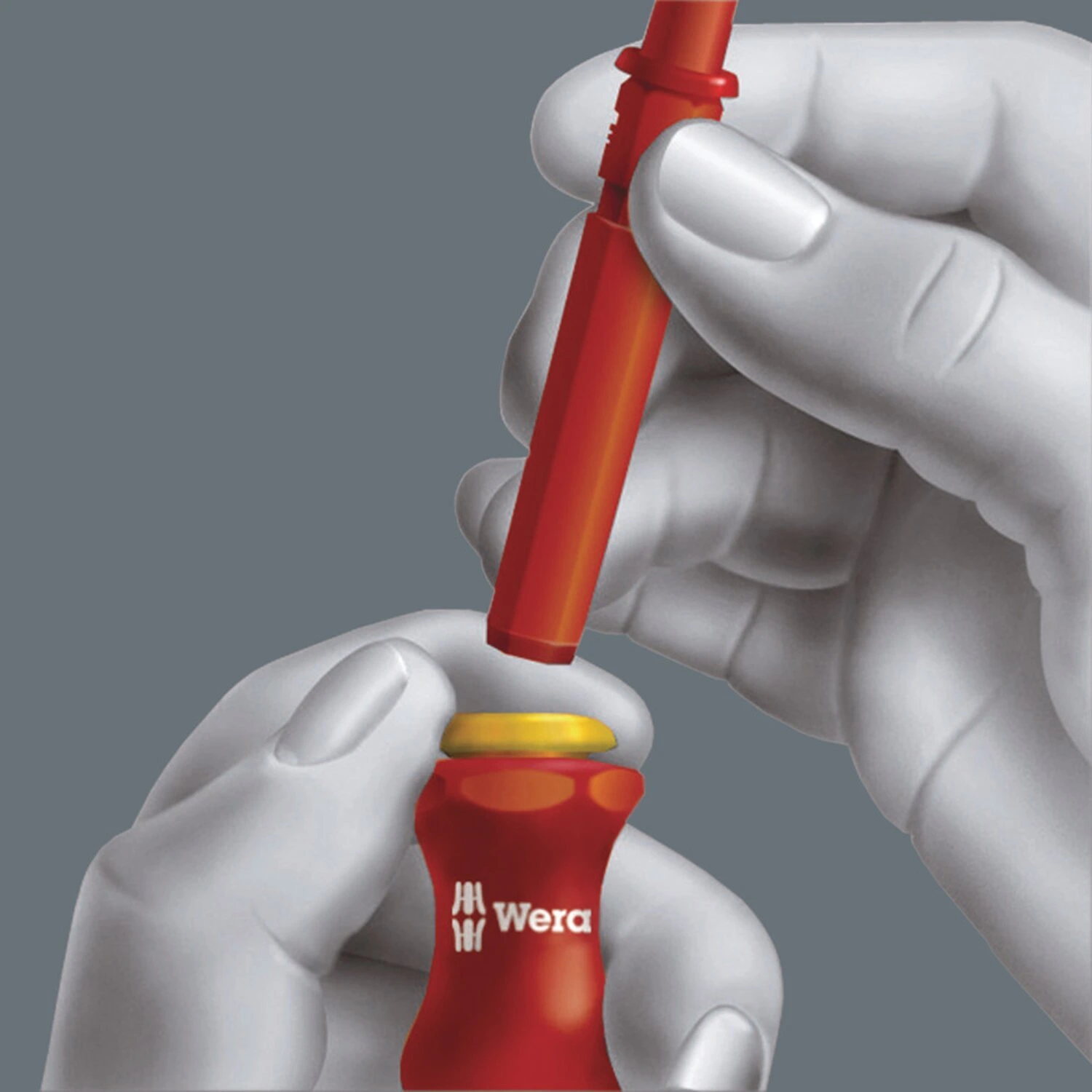 Wera blade-holding handle VDE Kraftform, Red