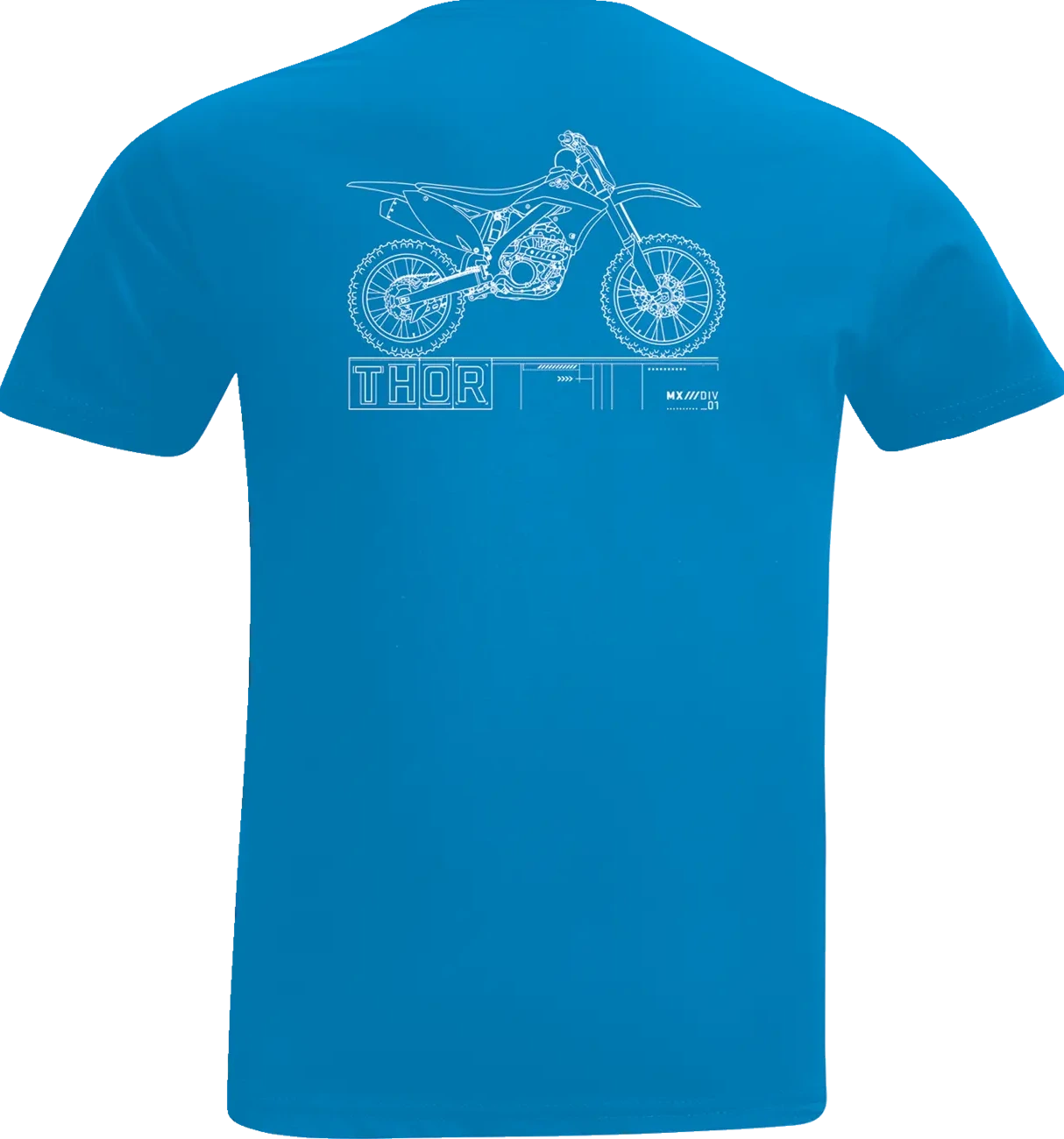 TEE TDLR BLUEPRINT COBALT 2T