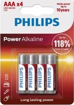 Philips baterija LR03 / AAA Power Alkaline B4 (4 vnt.)