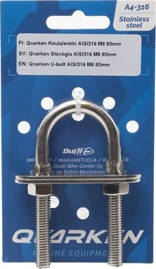 Qvarken U-bolt AISI316 M8 80mm