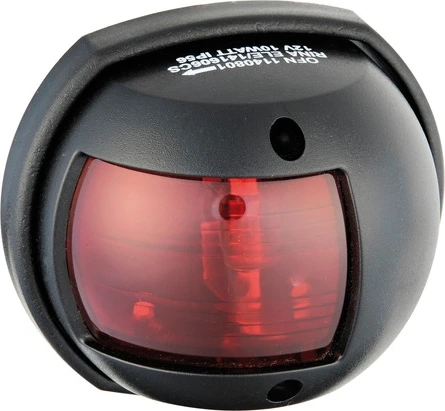 Compact 12 LED navigation light black - red