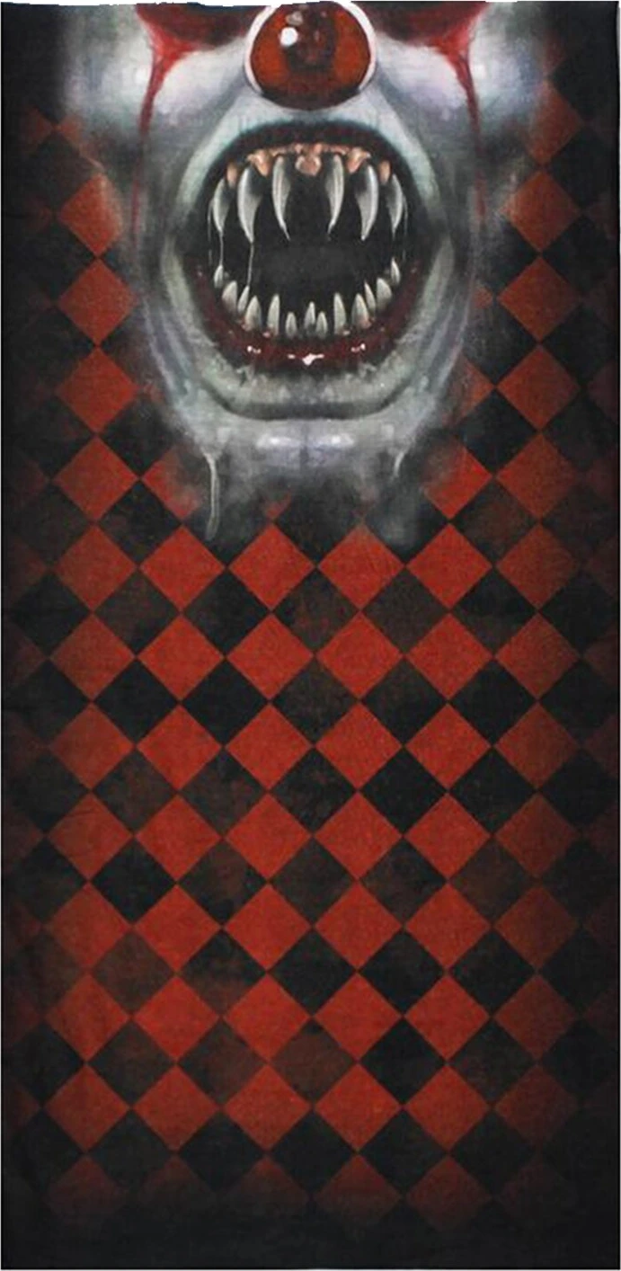 Lethal Threat Clown Face tunnel, Multi-color, One size fits most