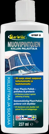 Star brite Clear Plastic Polish - Step 2 237ml