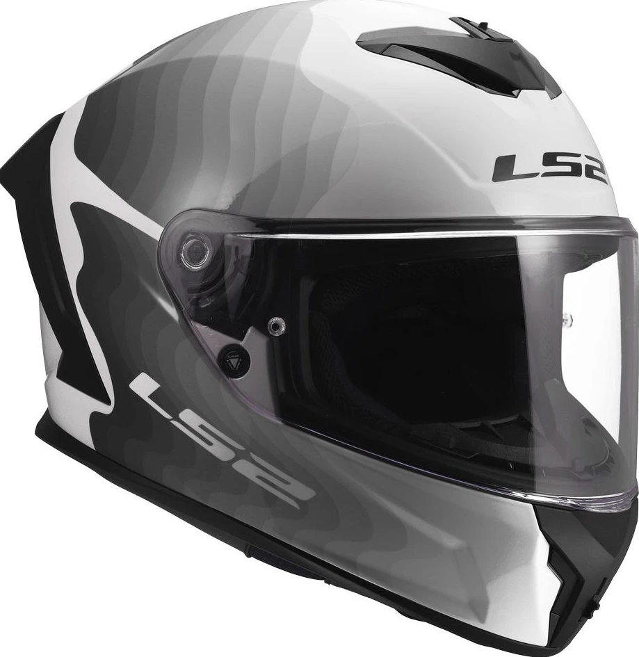 LS2 FF820 RAPID III FLOW Helmet - White Grey, 3XL