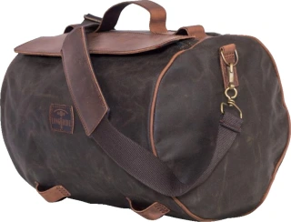 LongRide, roll bag waxed cotton narrow. Khaki wax