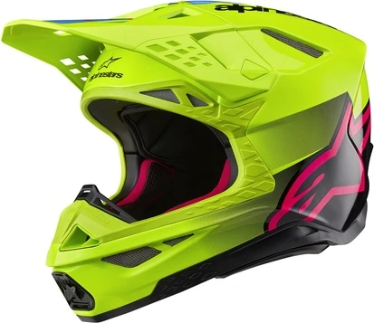 Alpinestars Helmet S-M10 2206 Unite Yellow Fluo/Pink, XS