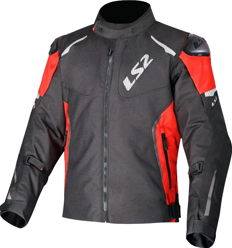 LS2 ZOOM MAN JACKET - M, Black Red