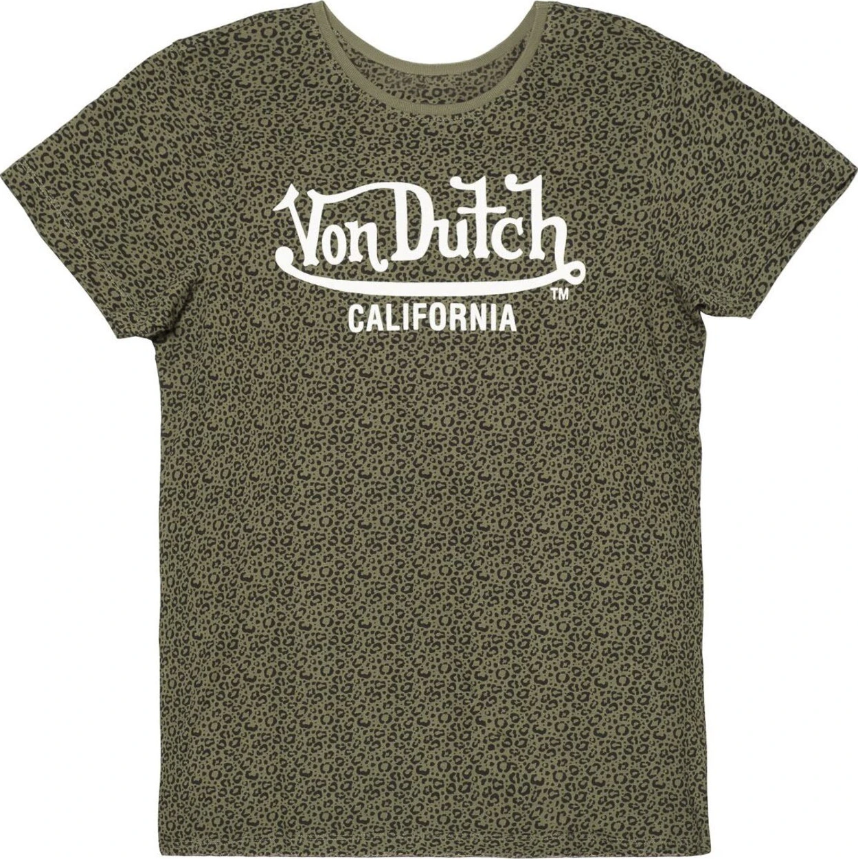 Von Dutch Leopard female t-shirt, Green, XL