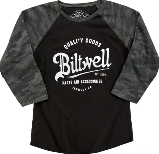Biltwell Script baseball female shirt
