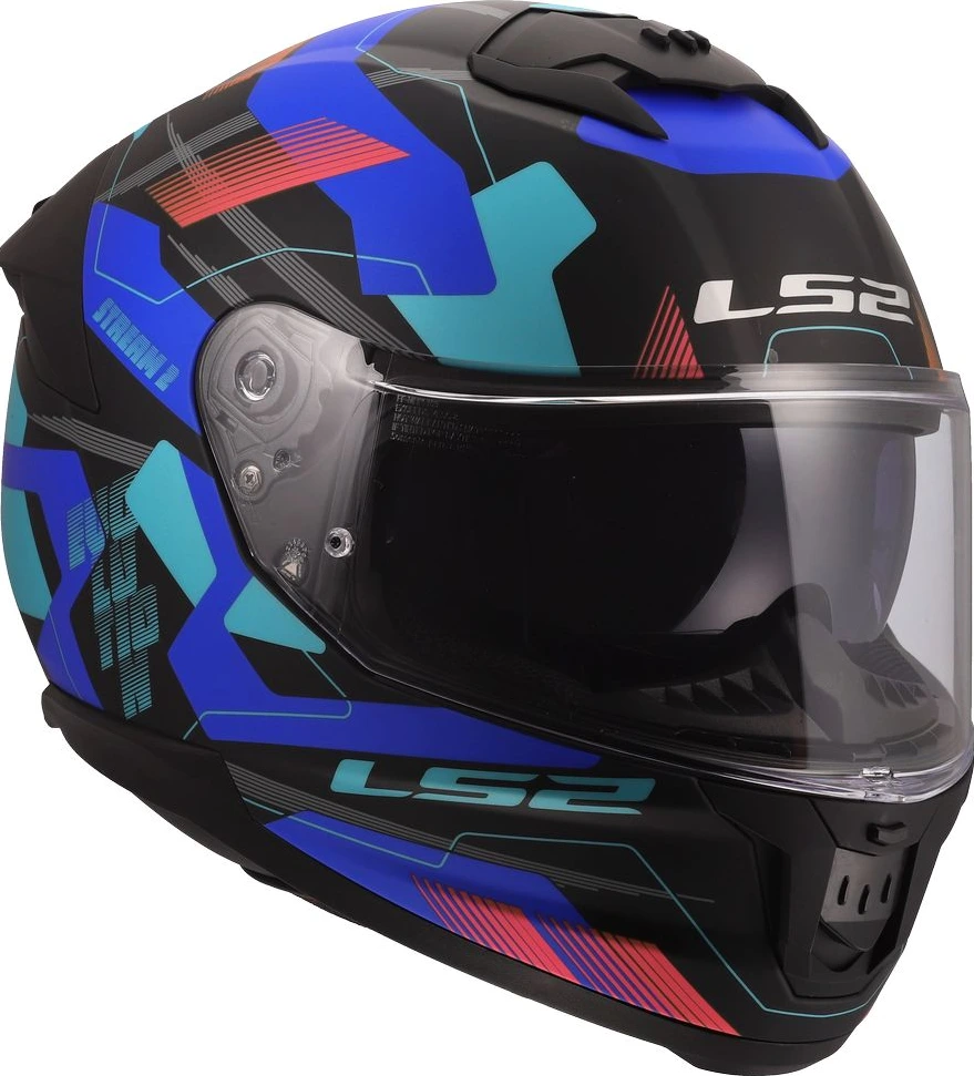 LS2 FF808 STREAM II MIKA Helmet - 2XL, Black Blue