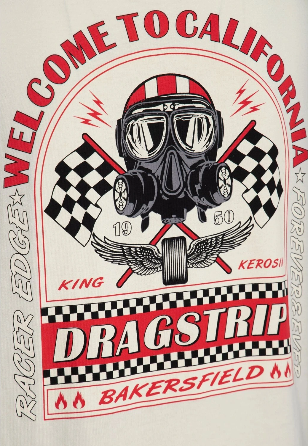King Kerosin Welcome to California t-shirt, offwhite, 2XL