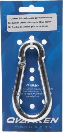 Qvarken Snap Hook galv 12mm 140mm