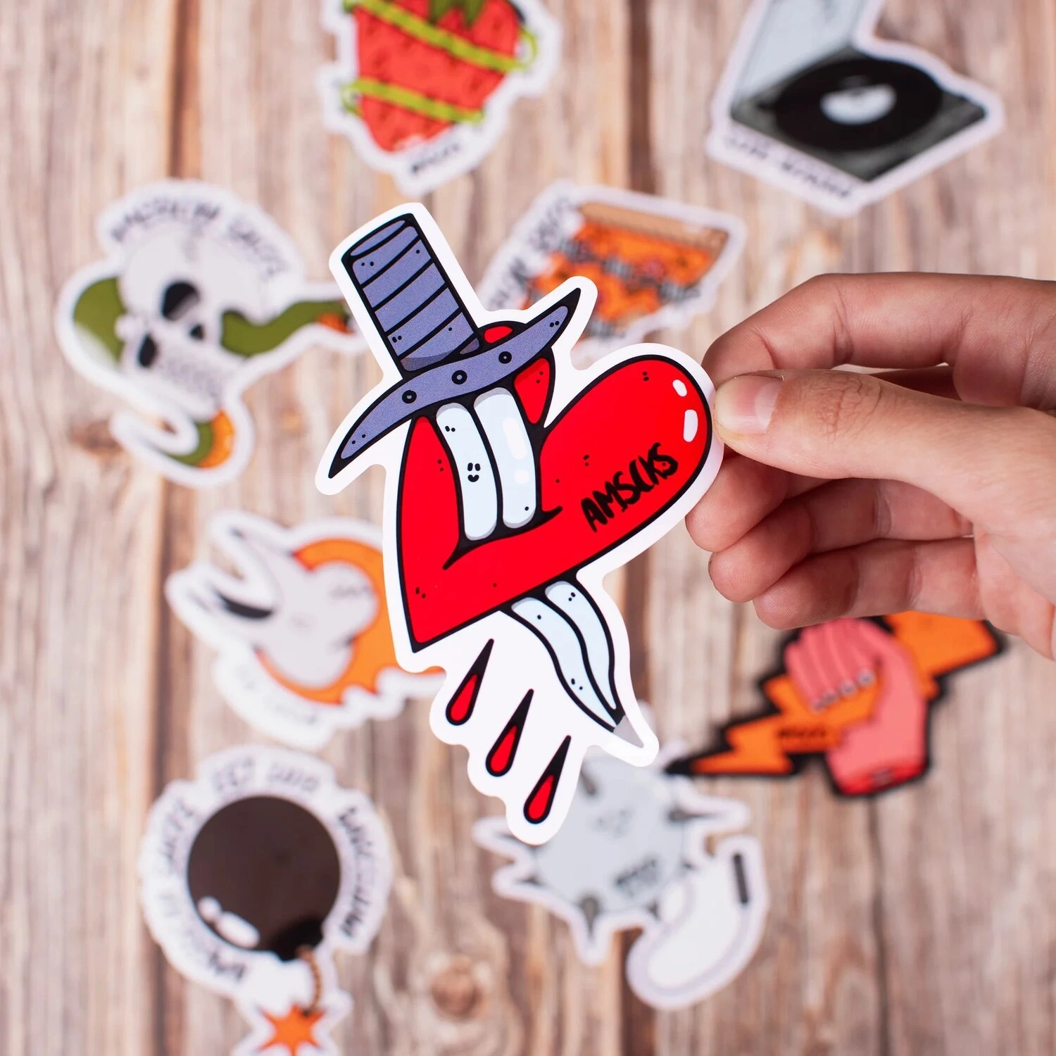 American Socks Wrecked Sticker pack
