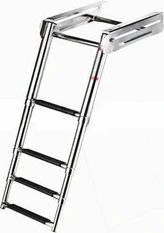Qvarken Telescopic foldaway ladder 4-steps