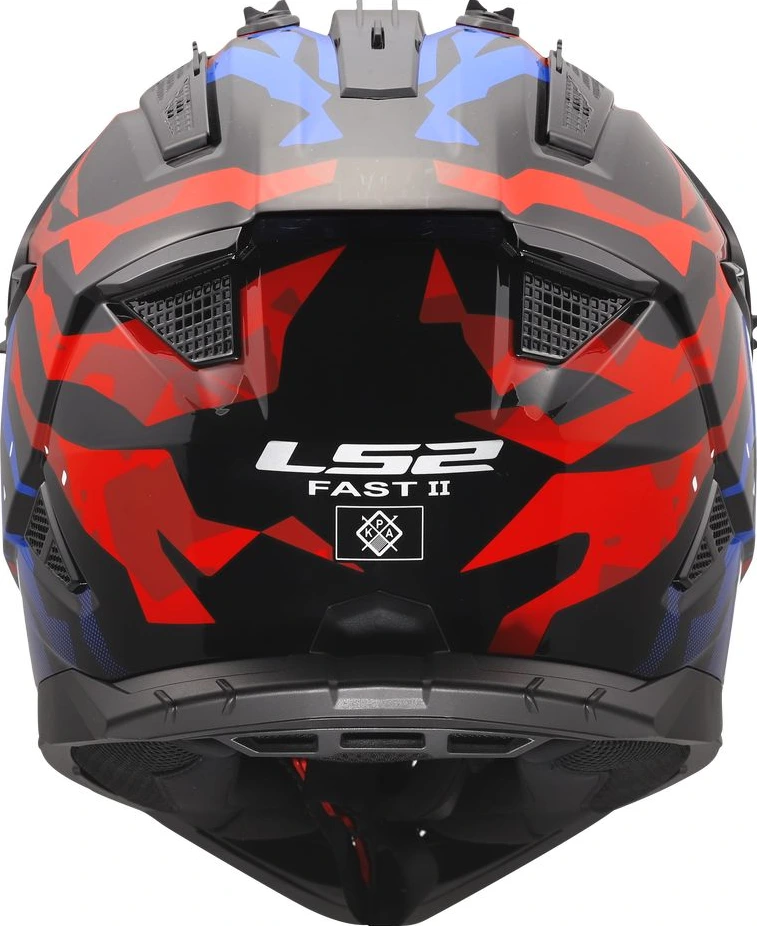 LS2 MX708 FAST II GROTESK Helmet - 3XL, Purple Orange