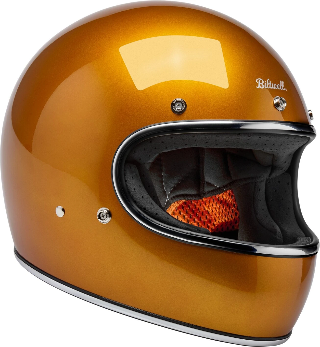Biltwell Gringo helmet, metallic sunburst Orange, XS, Metallic
