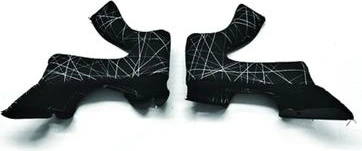 Airoh Twist washable cheek pads graphic black, XXL (25mm)