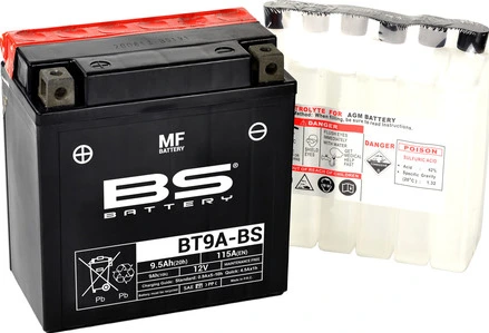 BS Battery BT9A-BS MF (cp) Bezapkopes