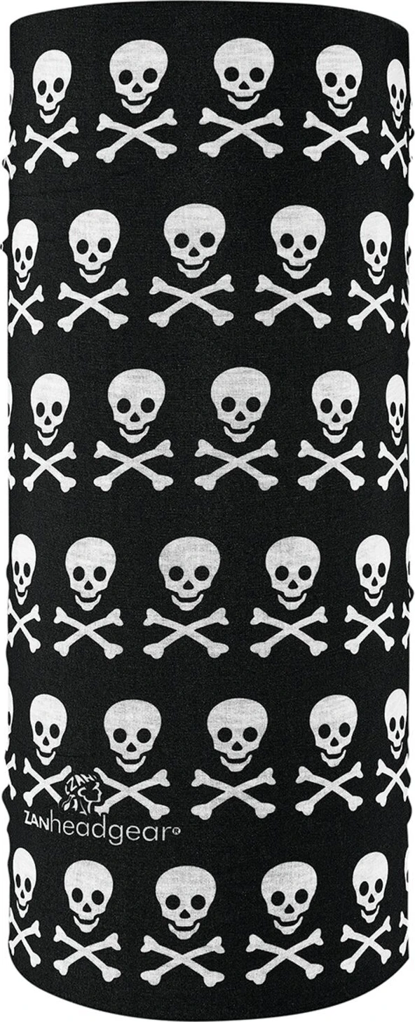 ZANheadgear Motley Tube polyester skull & crossbones, Multi-color, One size fits most