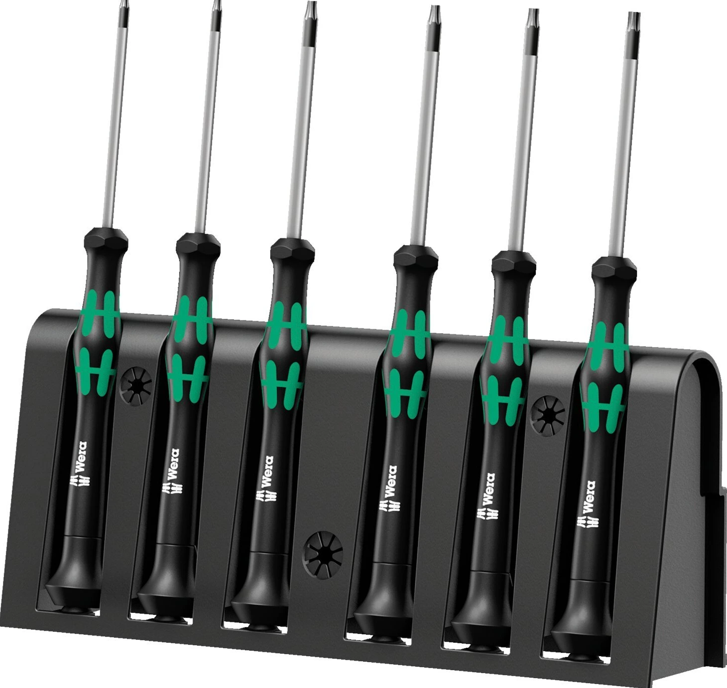 Wera micro screwdriver set 6 pcs for electronic applications, Black