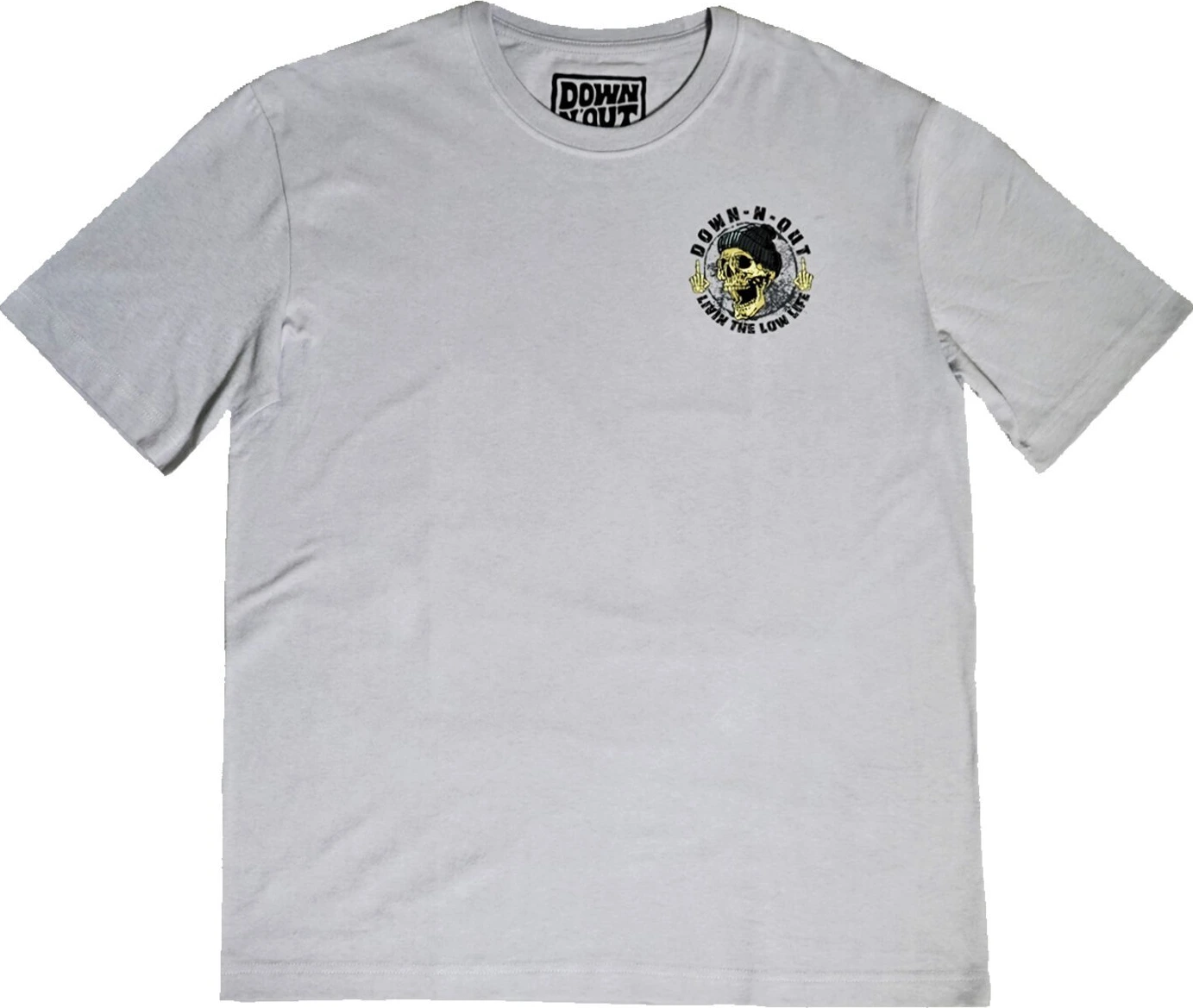 Down-n-Out Life Behind Bars t-shirt, grey, L