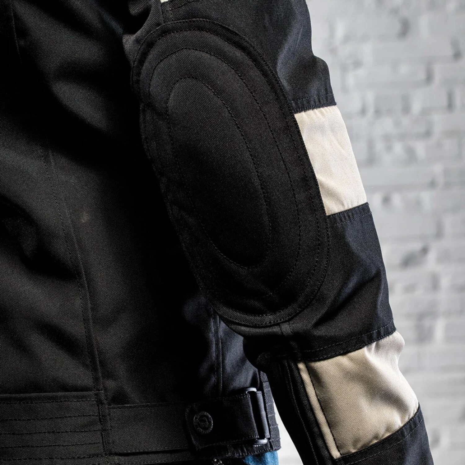 Holy Freedom Prison jacket, Black, off Black, white, M