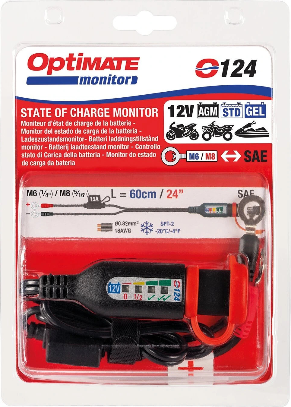 Tecmate OptiMATE Monitor O-124 cable