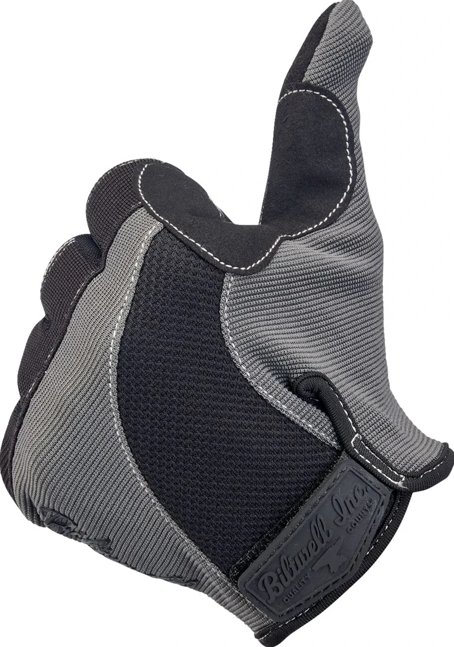 GLOVES MOTO GRY/BLK SM