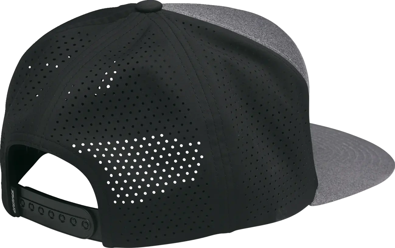 HAT BADGE HTR GY/BLACK