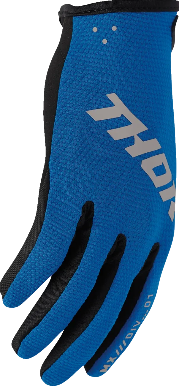 GLOVES YTH RIDEMODE STATIC BLUE XS