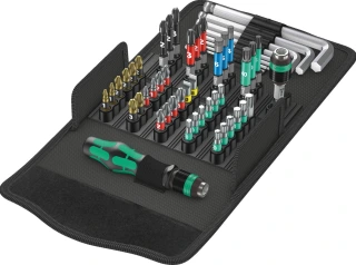 Wera bit pouch, bits, L-keys & handle kit Kraftform Kompakt