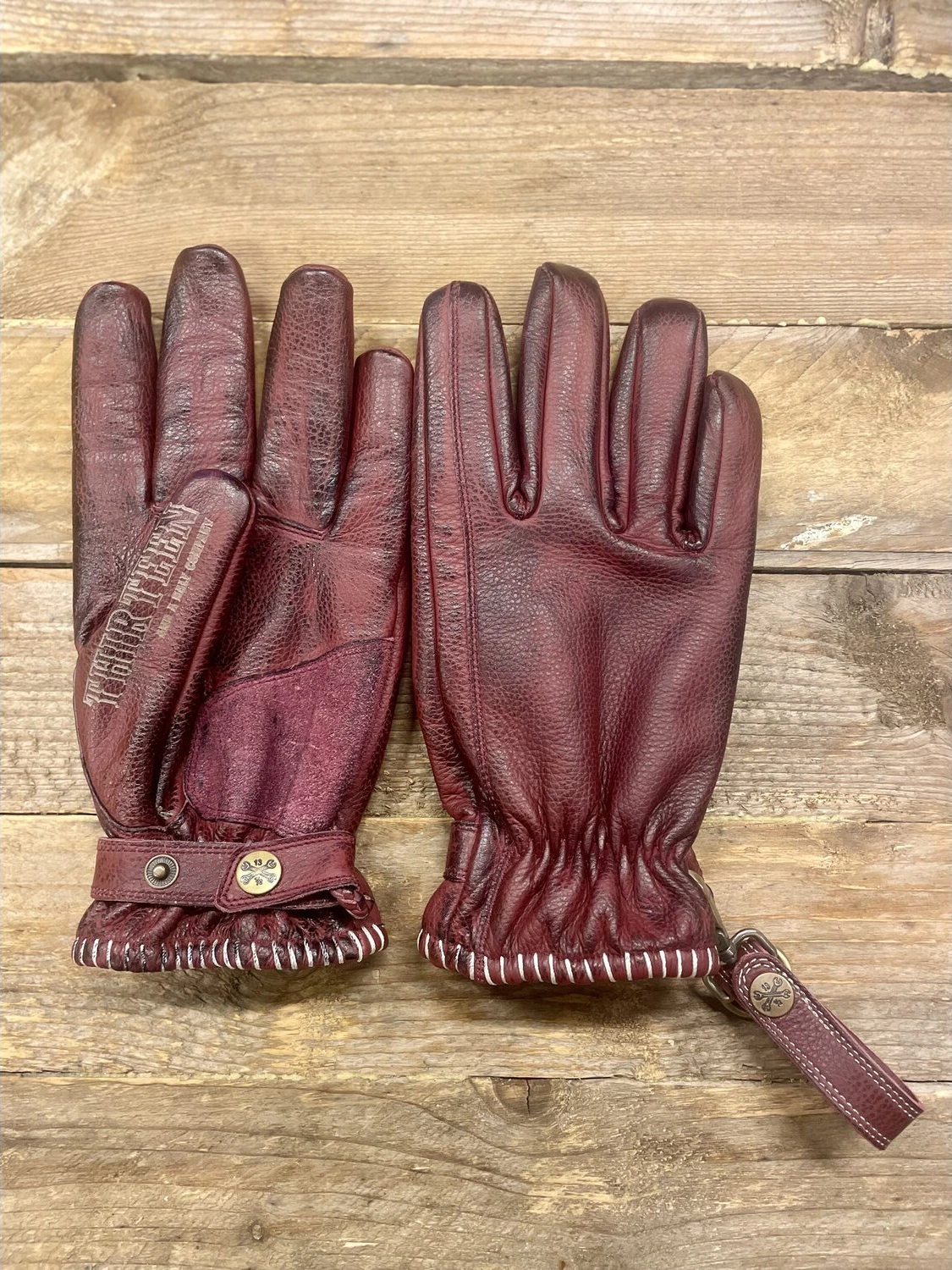 13 1/2 Loud Ride gloves, burgundy, 2XL