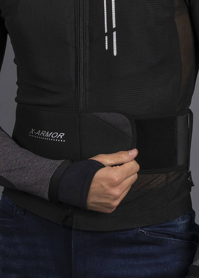 LS2 X-Armor Man Jacket - XS-S, Black Silver