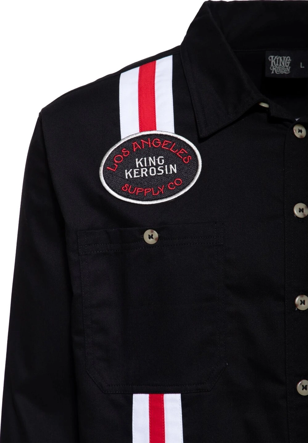 King Kerosin Los Angeles Supply Co shirt, Black, M