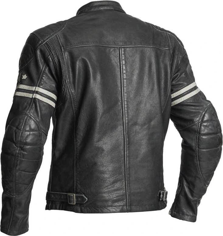 Halvarssons Leather jacket Dresden Black/white