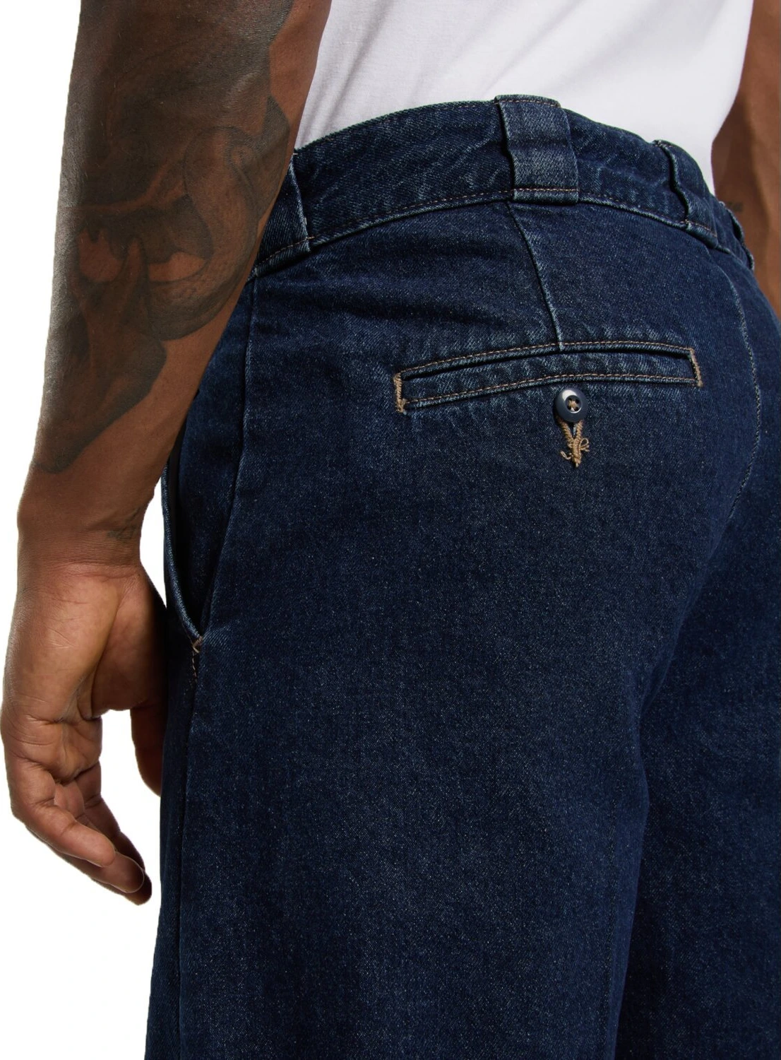 Dickies 877 Barrel leg work jeans, dark Blue, indigo, 30/34
