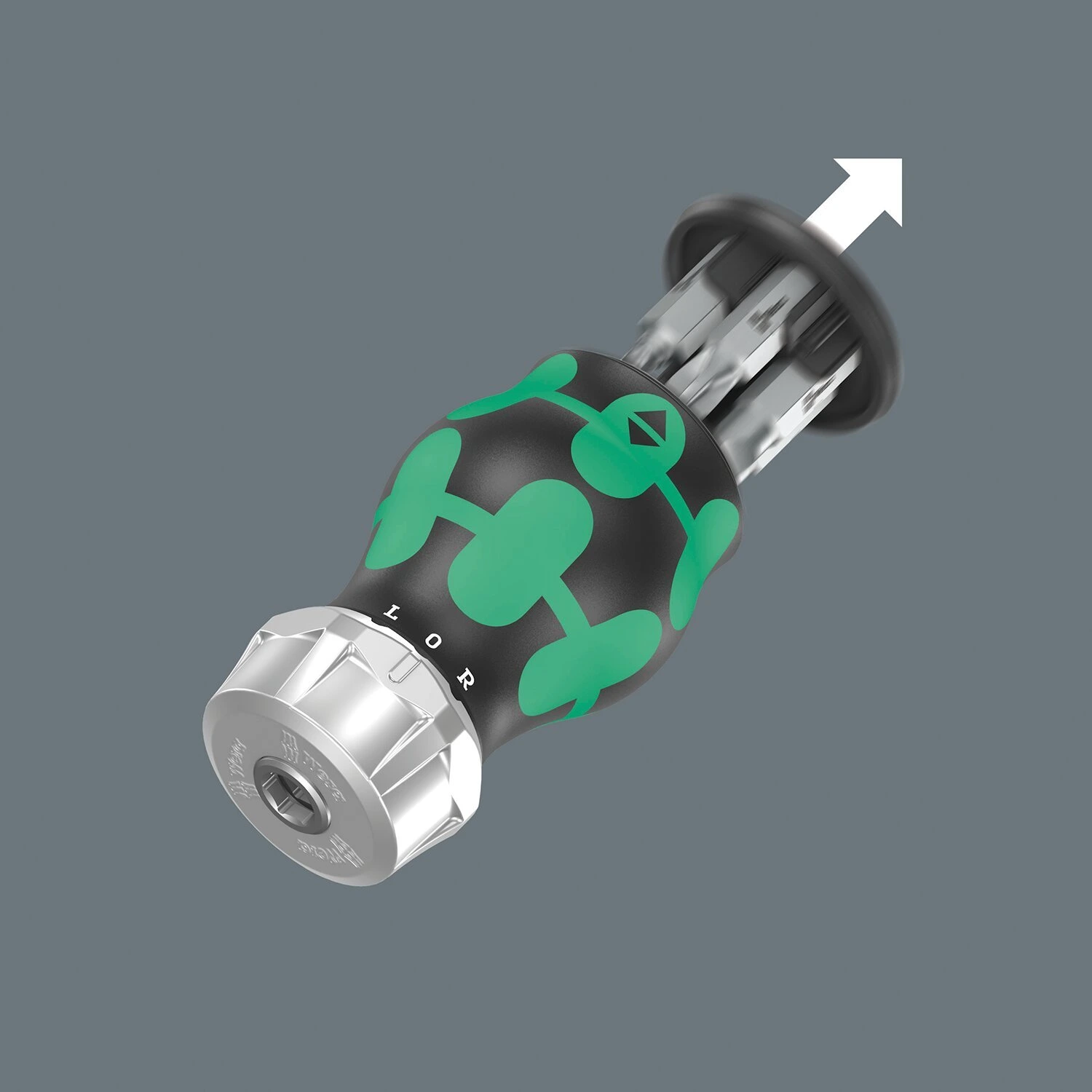 Wera Kraftform Kompakt Stubby magazin with rachet, Black