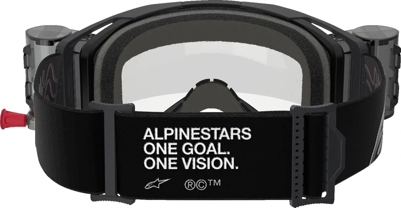 GOGGLE VISION 8 CORP BLK CLEAR ROLL-OFF
