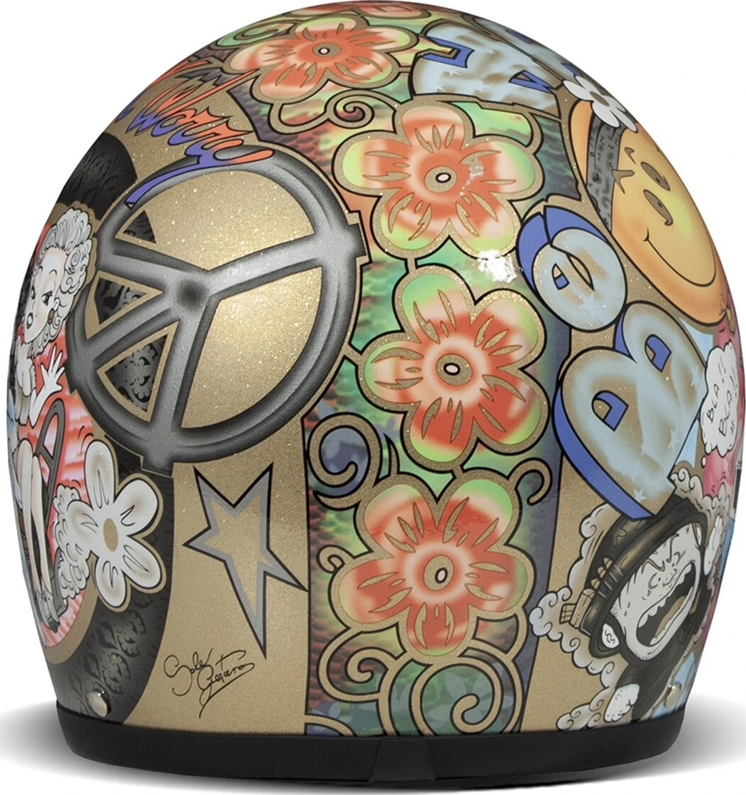 DMD Retro helmet, woodstock Multi-color, XS, Gloss