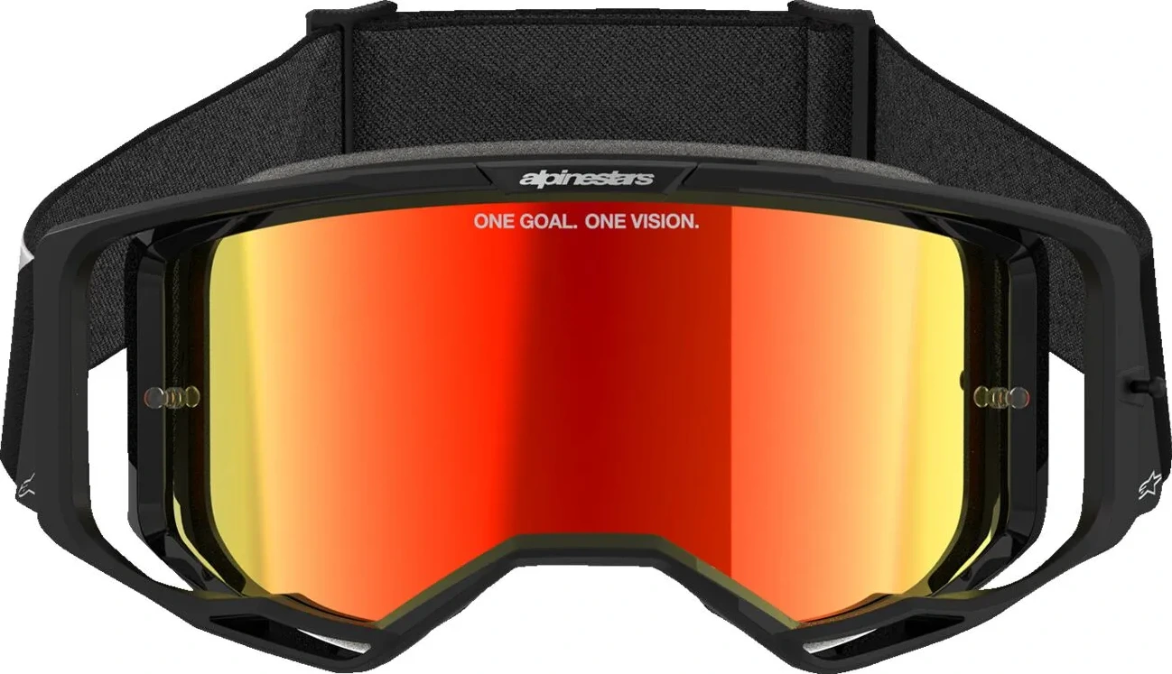 GOGGLE VISION 8 CORP BLK MIRROR-RED