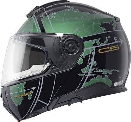 Schuberth Helmet C5 Globe Green, 53 XS