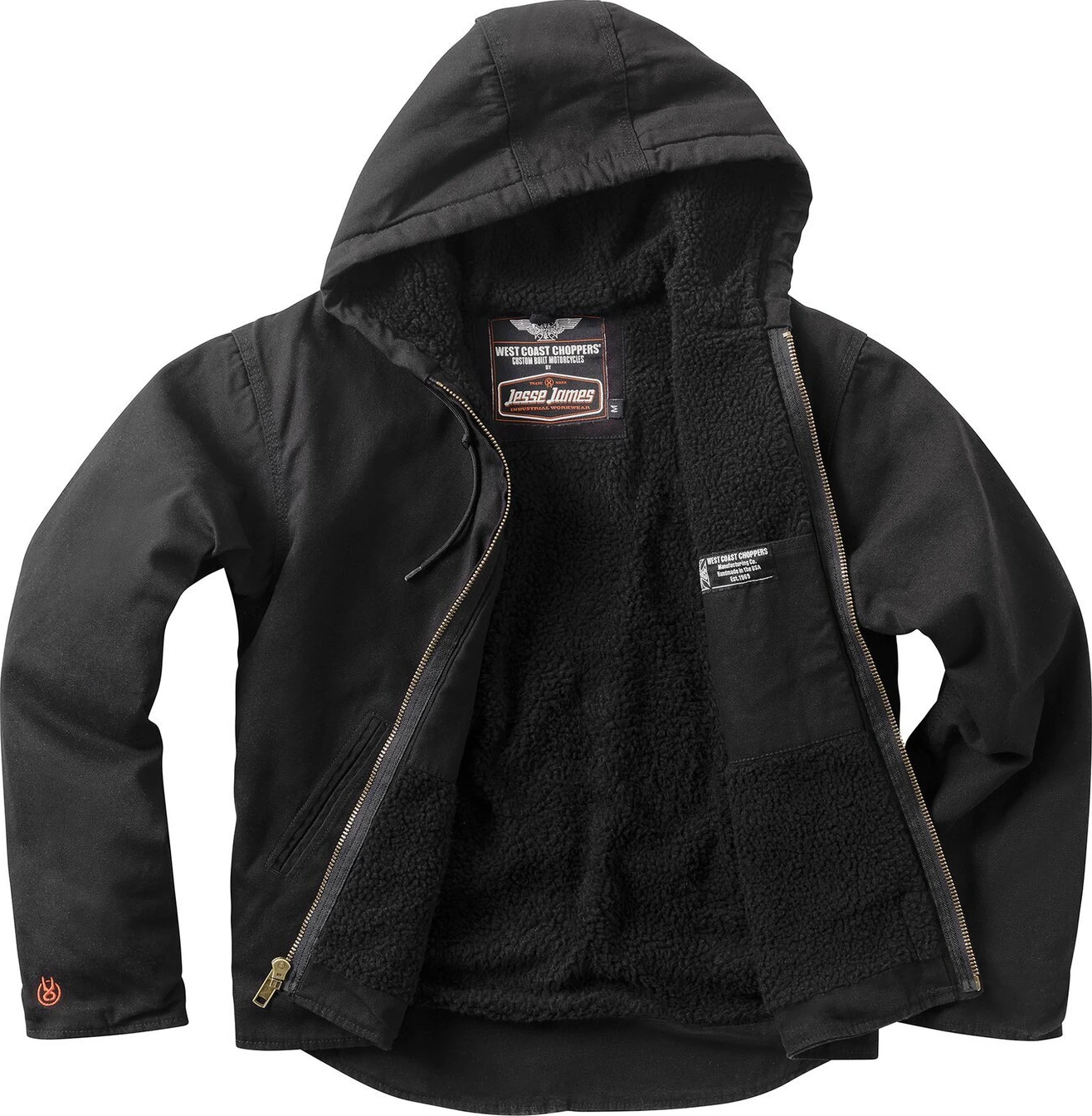 WCC Sherpa Lined work jacket, Black, S