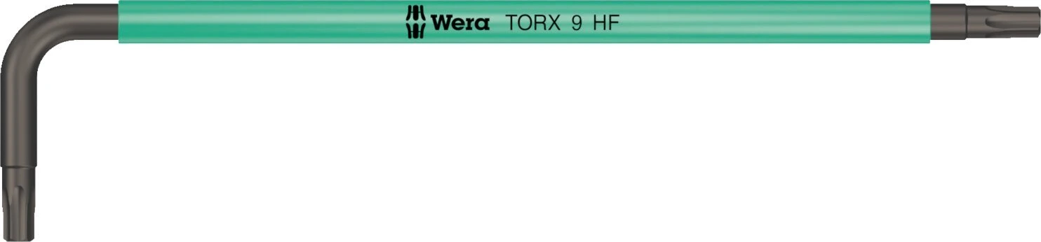 Wera Torx® key multicolor turquoise - TX9, Blue, 79 mm