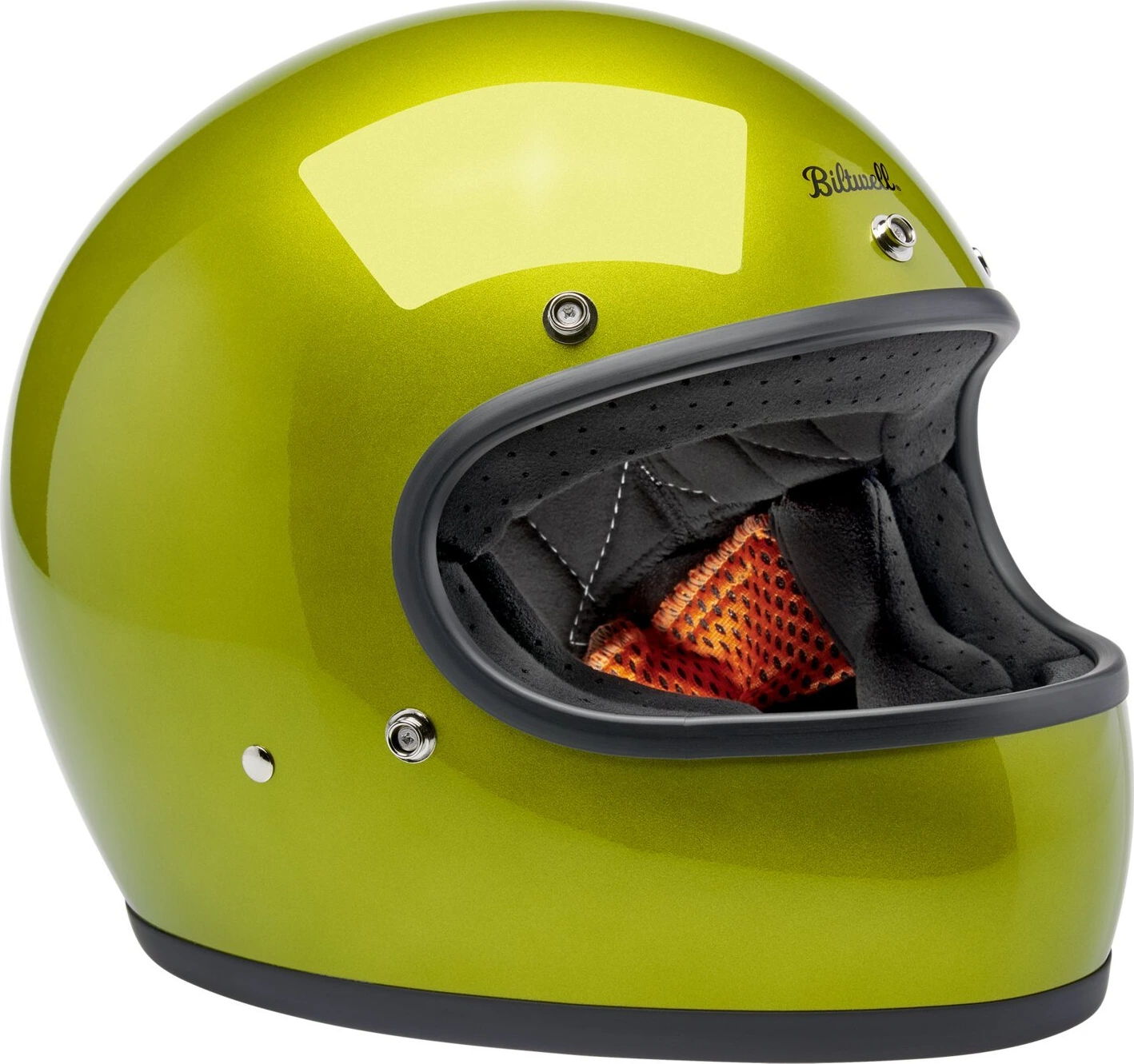 Biltwell Gringo helmet, metallic lime Yellow, S, Metallic