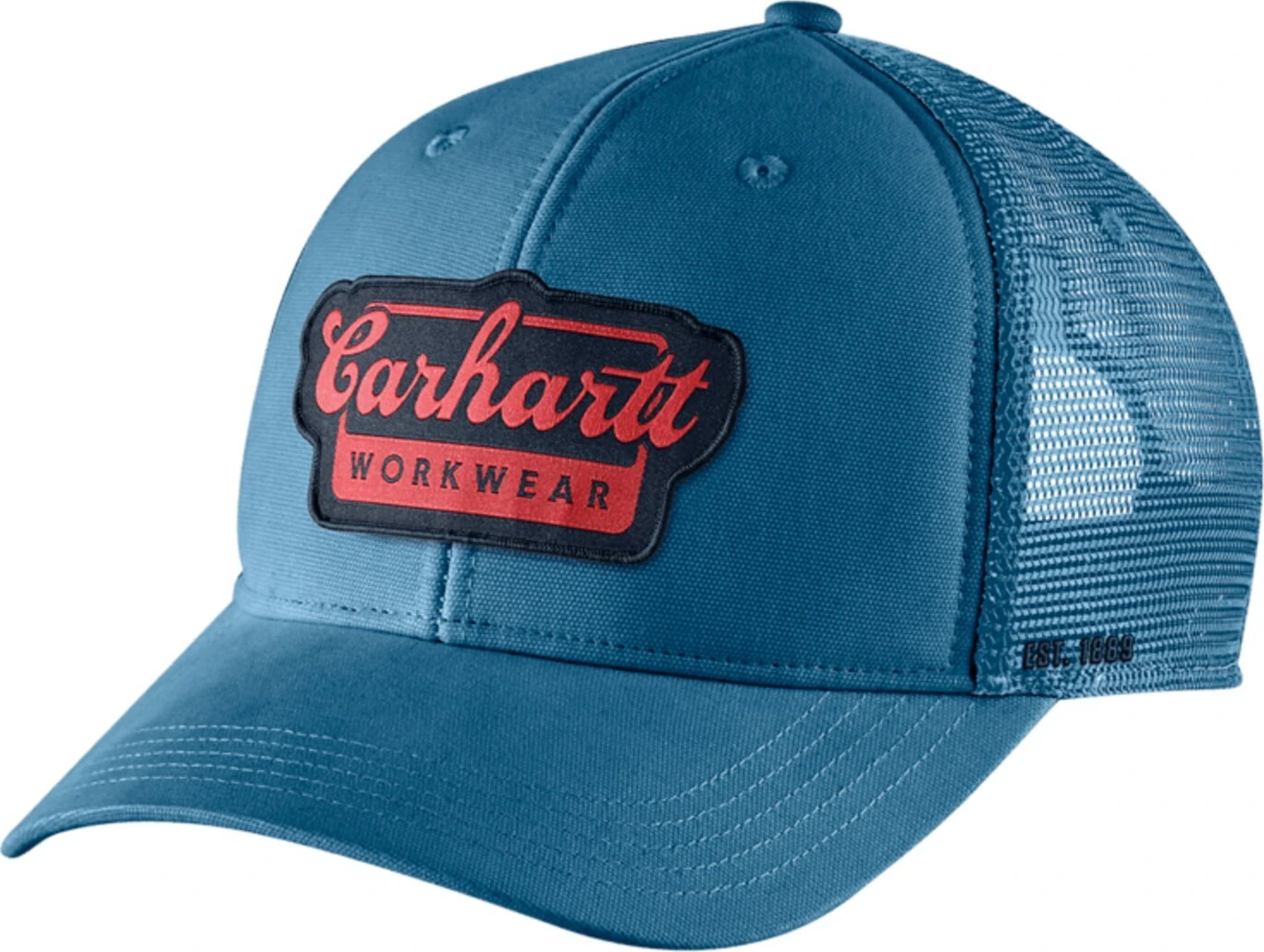 Carhartt Twill Mesh-Back Script cap, dark Blue
