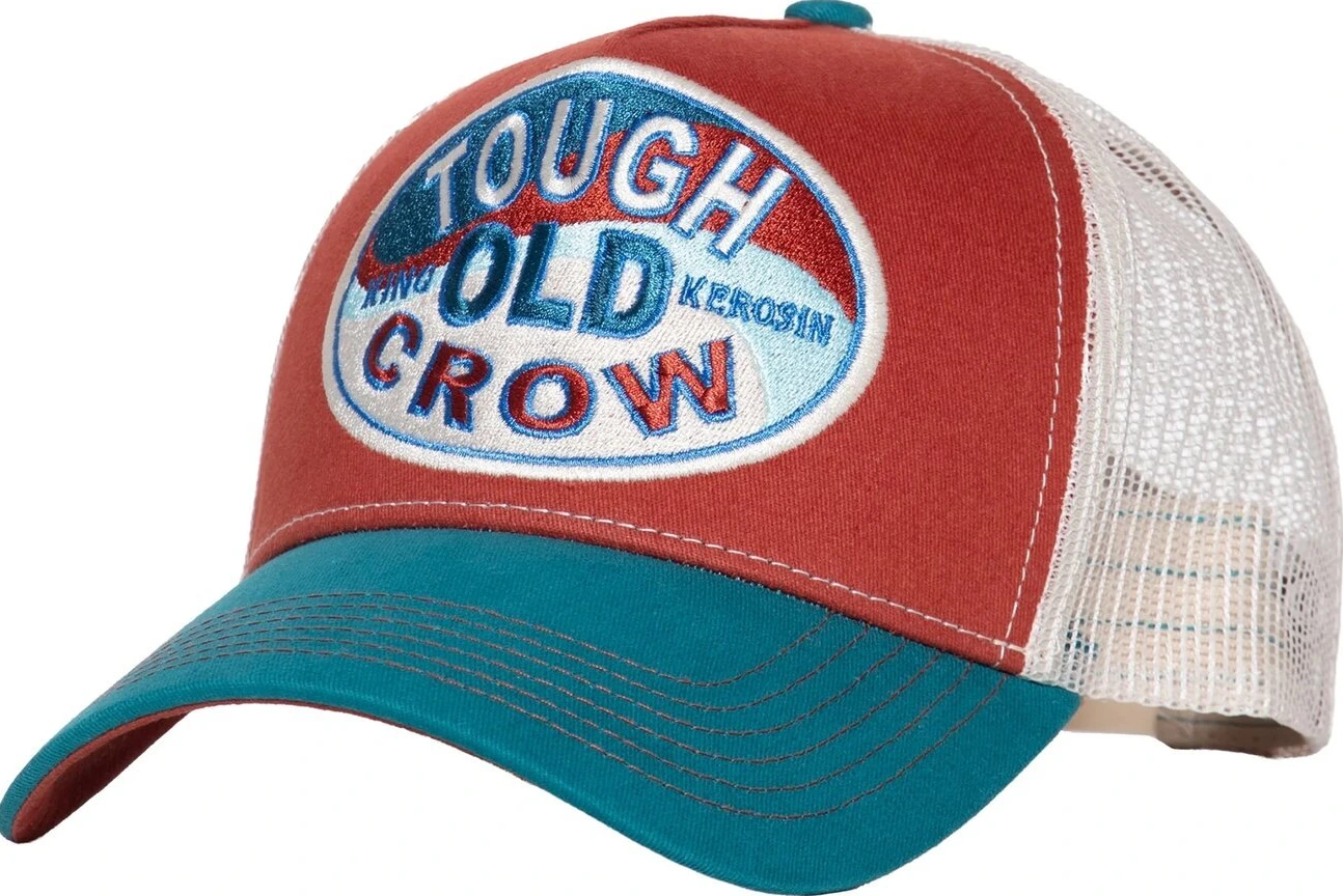 King Kerosin Tough old crow cap, Red, blue