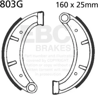 BRAKE SHOE GROOVED