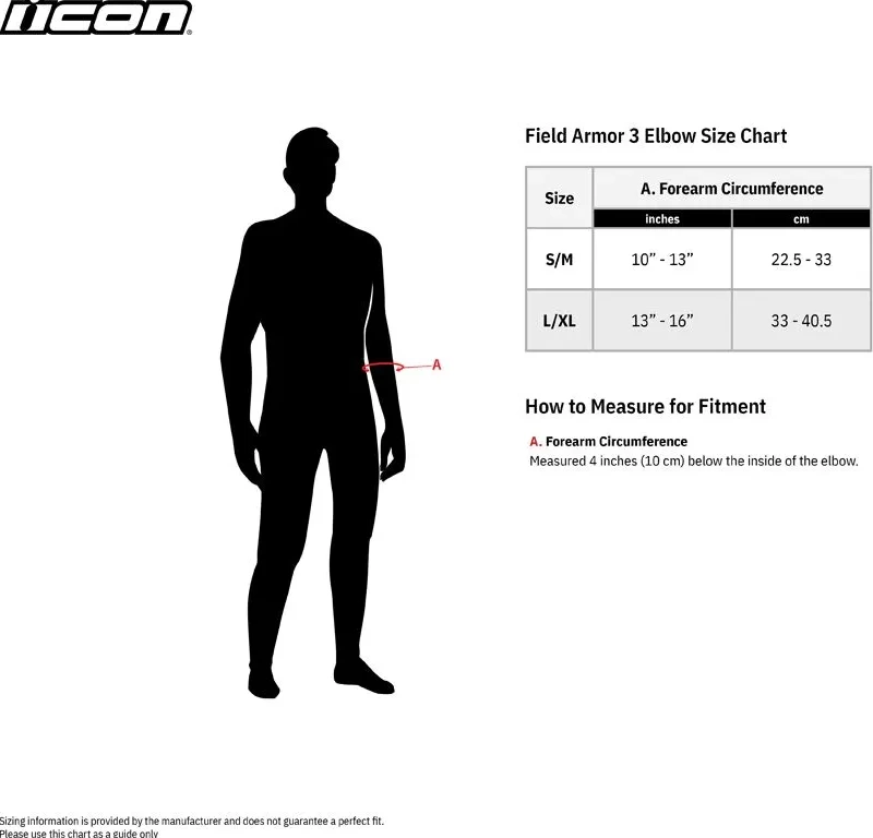 ELBOW FIELD ARMOR3 BLACK S/M