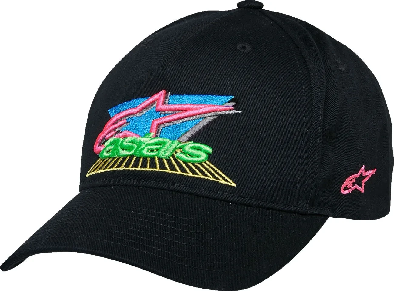 HAT CRV BILL SNP - VIVID BLK OS