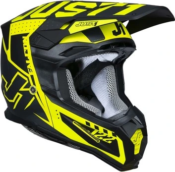 Just1 Helmet J-22 F Falcon Titanium/Black/Fluo Yellow, M